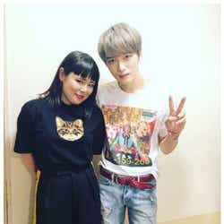 モデルプレス - ブルゾンちえみ、ジェジュンとの2ショットが感動呼ぶ「死ぬまでに会える人だとは」