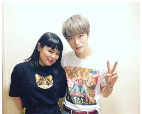 ブルゾンちえみ、ジェジュンとの2ショットが感動呼ぶ「死ぬまでに会える人だとは」