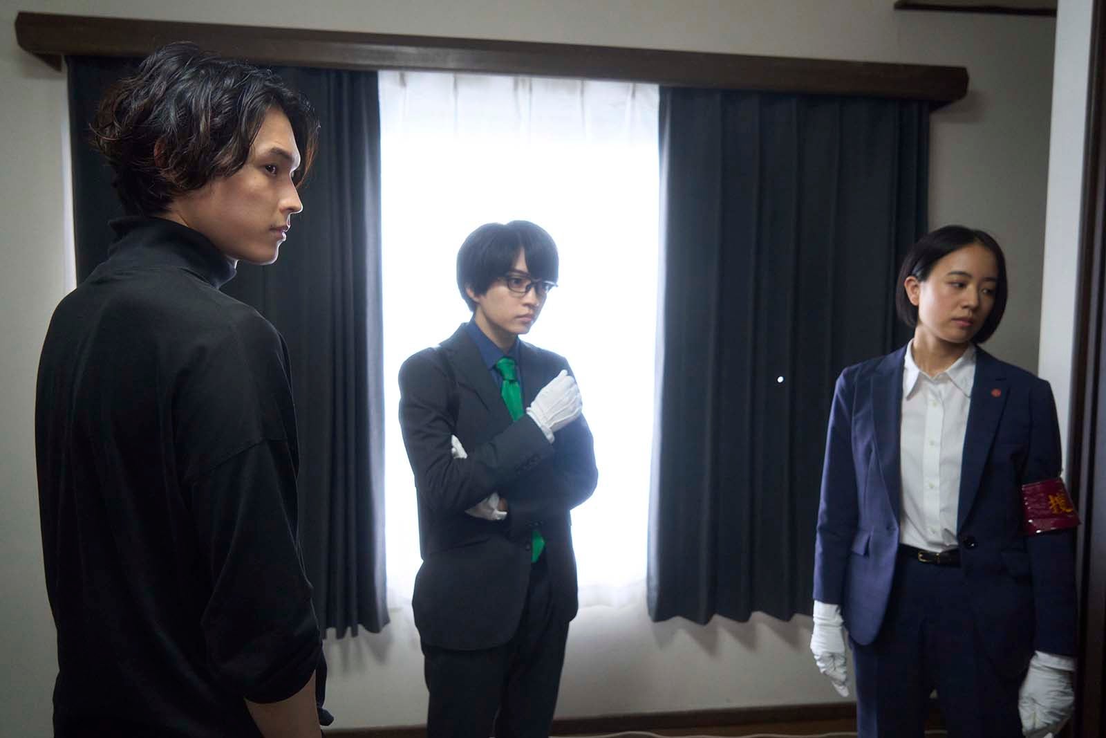 松村北斗、西畑大吾、石橋静河「ノッキンオン・ロックドドア」（C）テレビ朝日