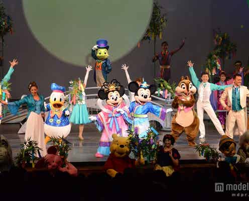 TDS初の七夕、総勢35キャラ出演の豪華絢爛プログラムスタート