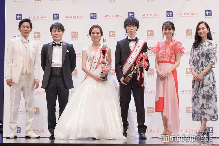石田明、井上裕介、神谷明采さん、鈴木廉さん、高見侑里アナウンサー、山賀琴子(C)モデルプレス