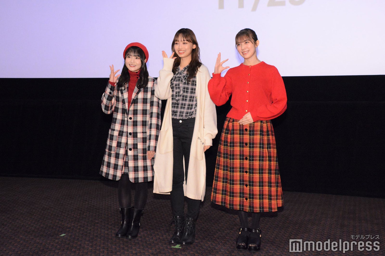 高瀬愛奈、濱岸ひより、森本茉莉／日向坂46（C）モデルプレス