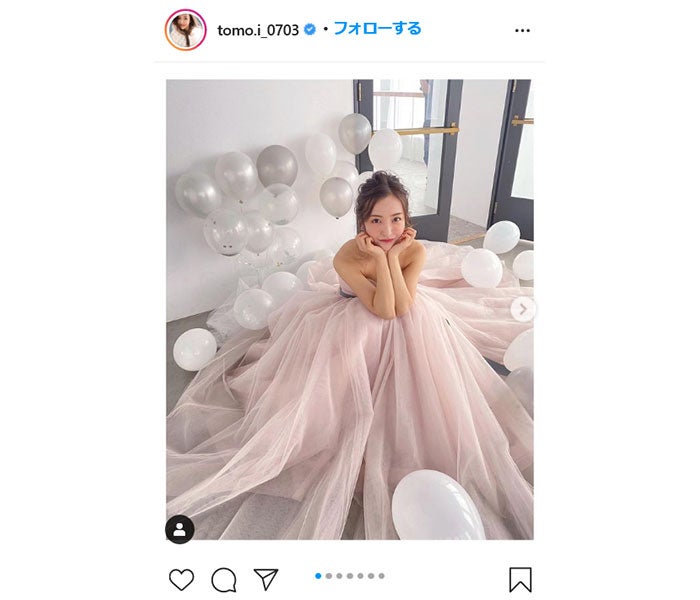 板野友美 幸せオーラ全開のウェディングドレス姿に 旦那さん羨ましいわー ともちんめっちゃ可愛い と反響 モデルプレス