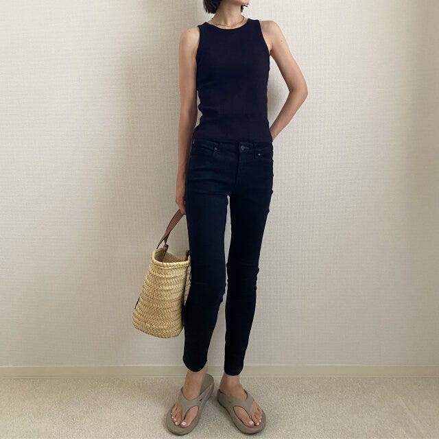 アメリカンスリーブブラタンクトップ　NGコーデ