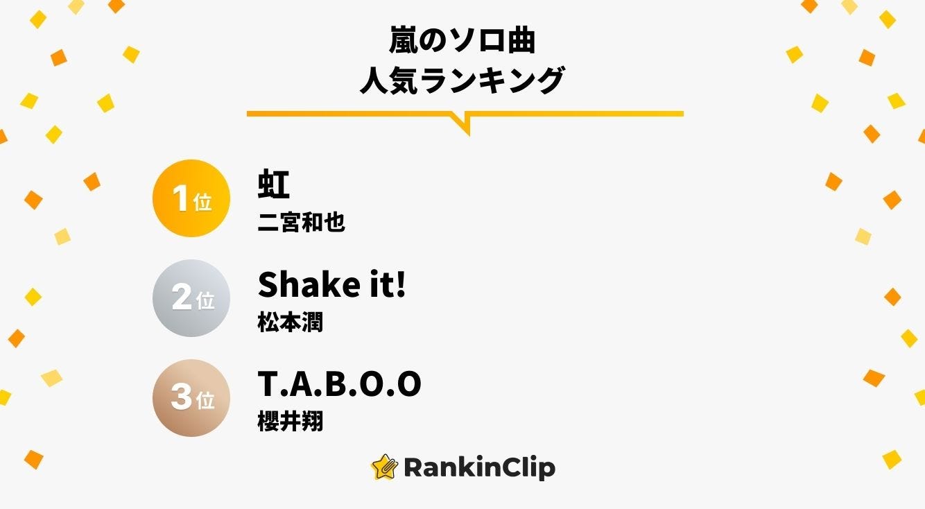 嵐のソロ曲人気ランキング モデルプレス