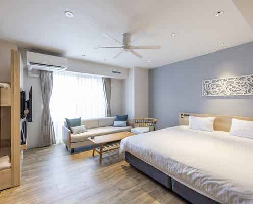 沖縄・那覇に新ホテル「ALPHABED INN 那覇国際通りWEST」最大7名1室で宿泊可