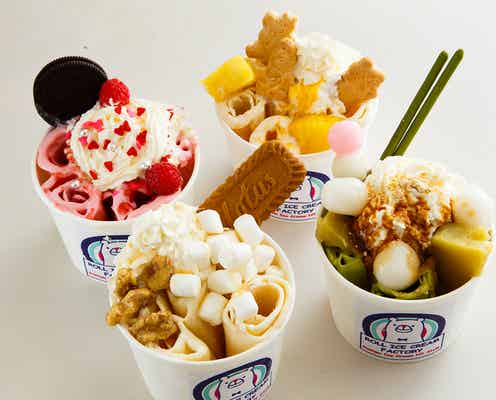 くるっと巻くのが新しい!「ロールアイスクリームファクトリー」原宿にオープン