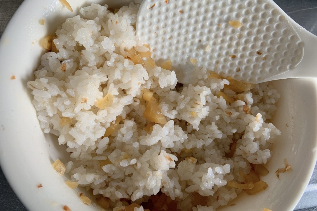 やみつき大根とおにぎり