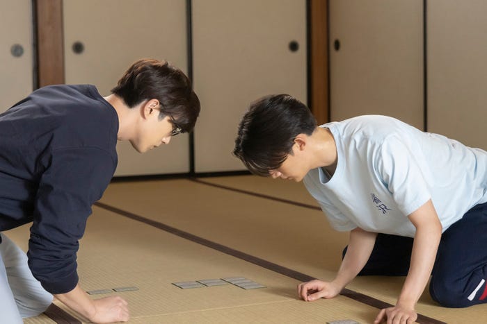 新田真剣佑、藤原大祐「ちはやふる−めぐり−」第9話(C)日本テレビ