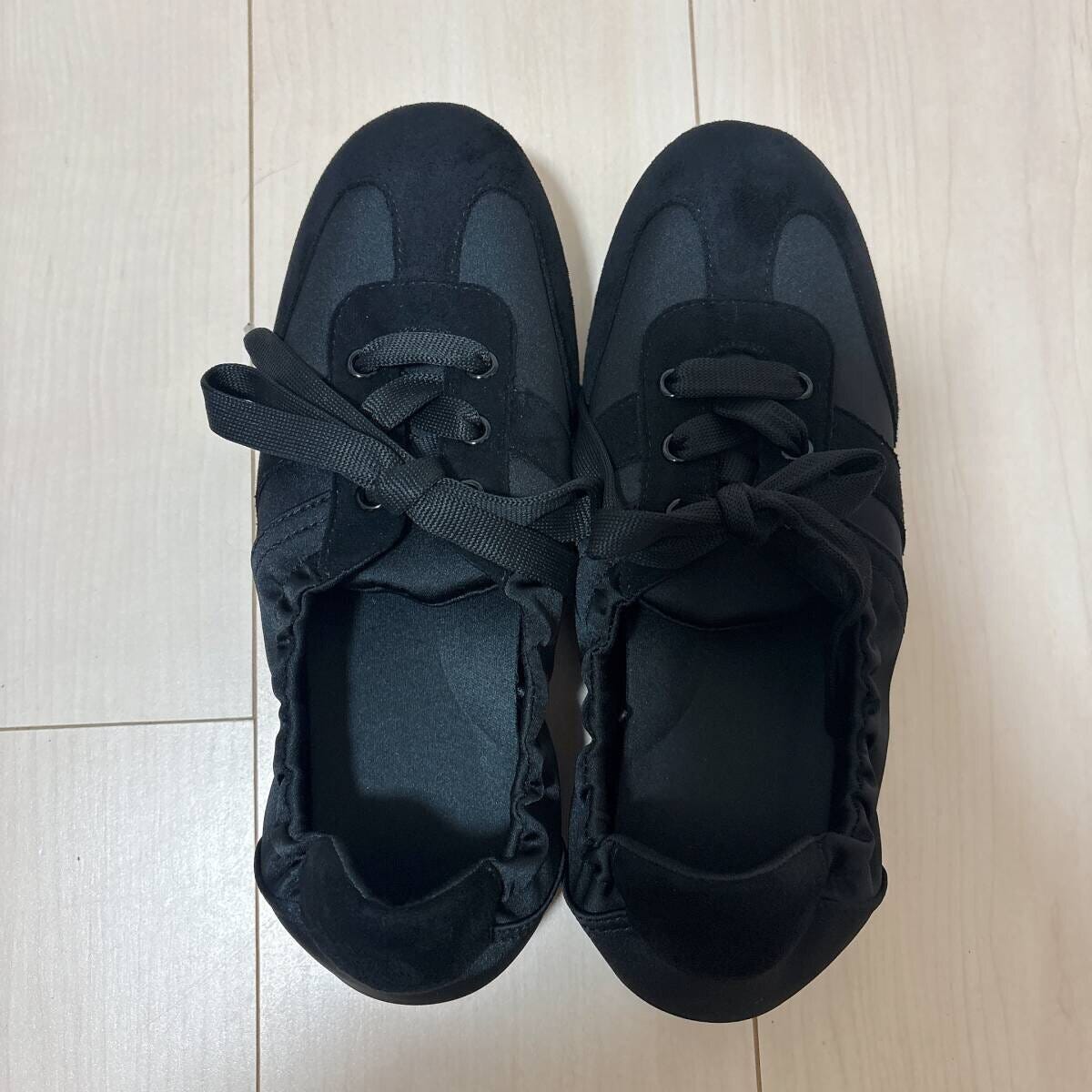 GUギャザーバレエスニーカー GUギャザーバレエスニーカー BLACK