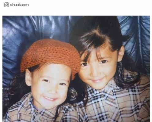 E-girls藤井萩花&夏恋姉妹の幼少期“双子コーデ”が可愛すぎ!「まだまだあります」レア写真公開