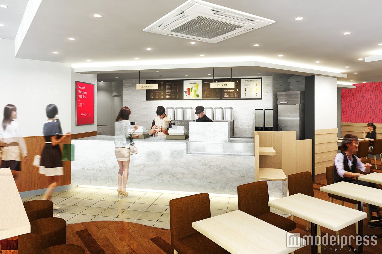 イメージパース・ディラ阿佐ヶ谷／画像提供：ゴンチャ ジャパン