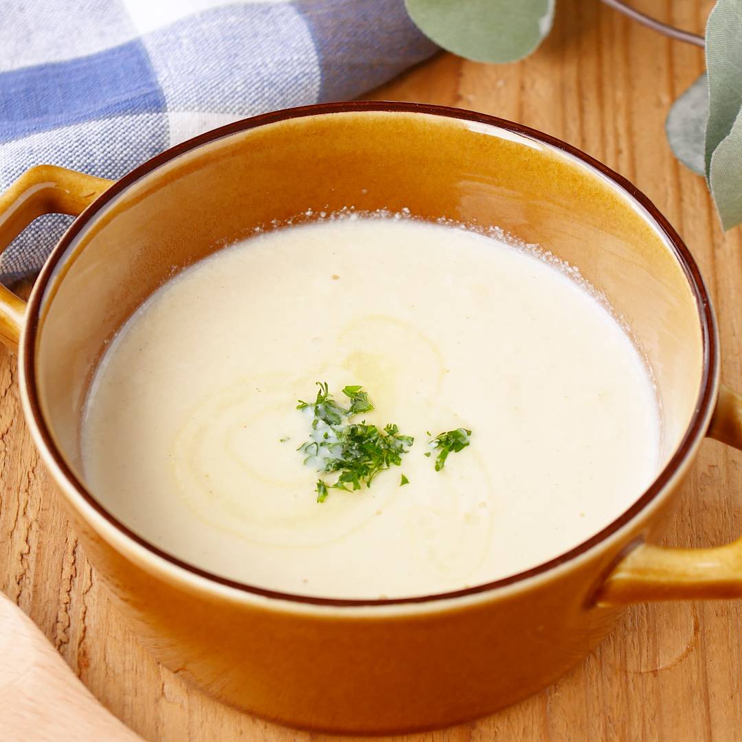 ミキサーなし!5分で完成♪豆腐のポタージュ
