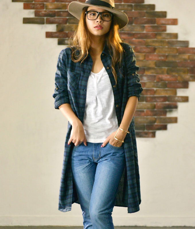 大人可愛いチェックシャツワンピース「coca」2,690円（税込）／画像提供：coca