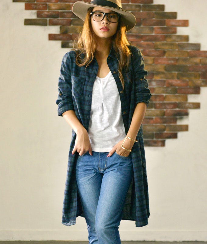 大人可愛いチェックシャツワンピース「coca」2,690円(税込)/画像提供:coca