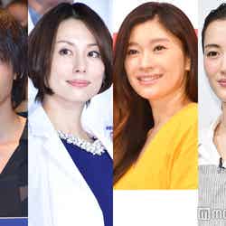 2017年秋クールのドラマに主演する（左から）綾野剛、米倉涼子、篠原涼子、綾瀬はるか（C）モデルプレス