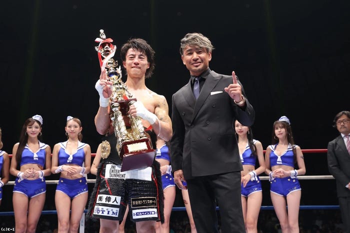 金子晃大選手、魔裟斗(C)K-1