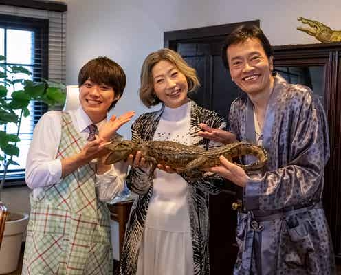 遠藤憲一・峯村リエ・大橋和也「民王R」仲良し3ショット解禁 全主要キャストのシーン写真も一挙公開