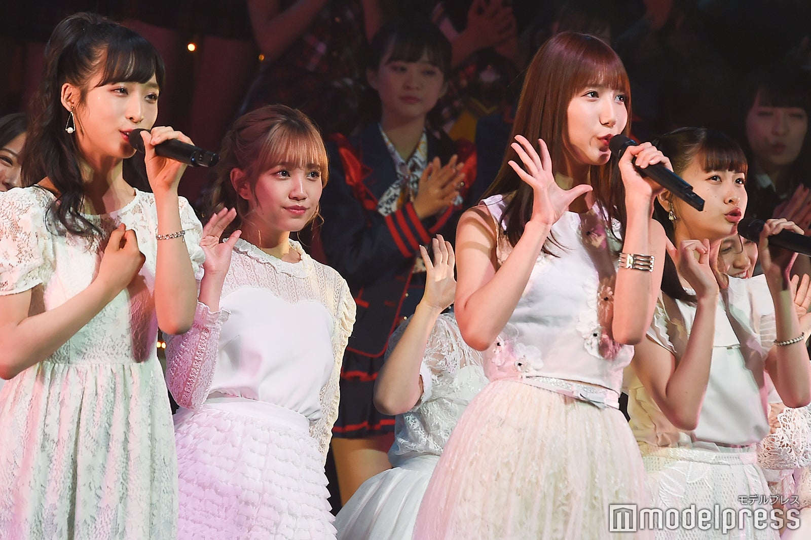 小栗有以、加藤玲奈、田中菜津美、松岡はな「AKB48グループリクエストアワー セットリストベスト100 2019」 （C）モデルプレス