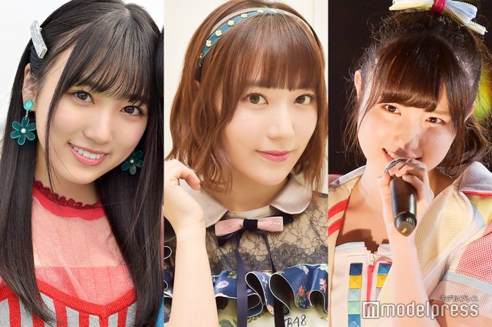 (左から)矢吹奈子、宮脇咲良、本田仁美(C)モデルプレス