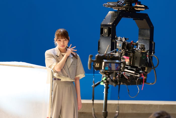 岡本姫奈「ドラゴンボール ゲキシン スクアドラ 」新CMメイキング(提供写真)