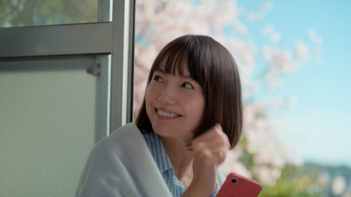 宮崎あおい「てりたま食べたら、春が来た」篇より(提供写真)