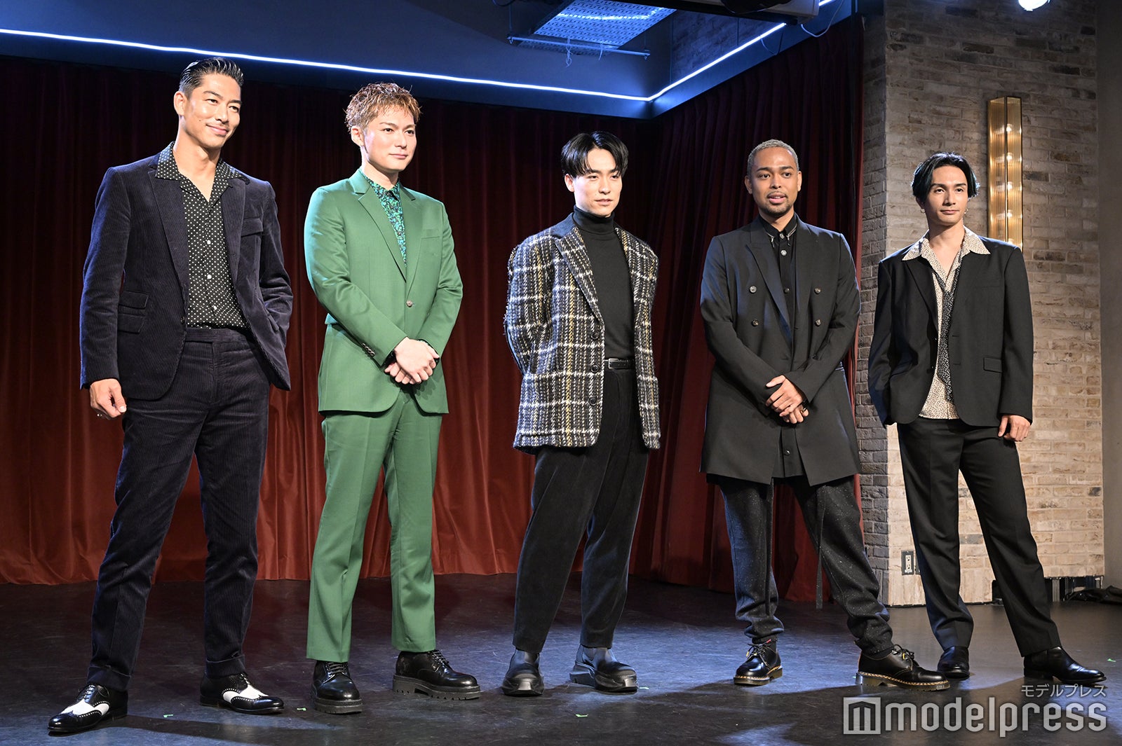 （左から）EXILE AKIRA、EXILE SHOKICHI、EXILE TETSUYA、EXILE NESMITH、橘ケンチ （C）モデルプレス