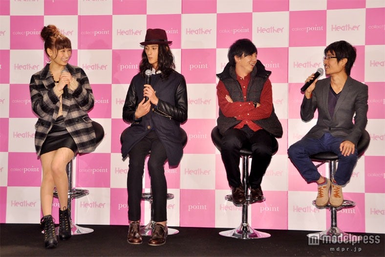 トークショーの様子（左から）大政絢、栗原類、向井慧、月川翔監督