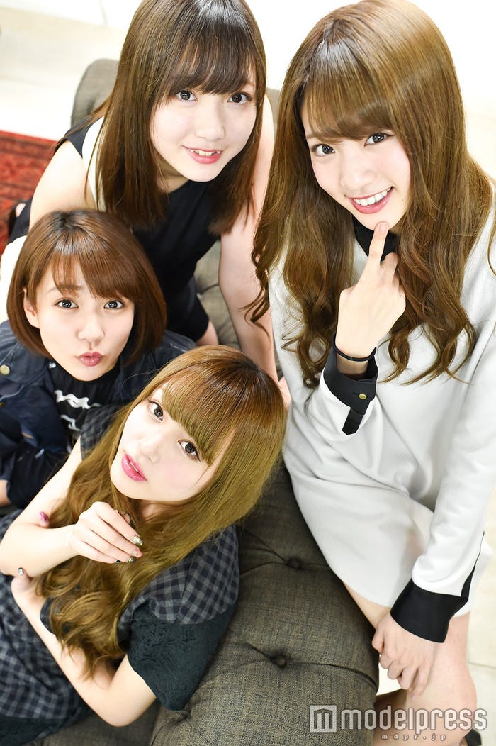 夢みるアドレセンス/左上から時計回り:京佳、志田友美、山田朱莉、荻野可鈴(C)モデルプレス