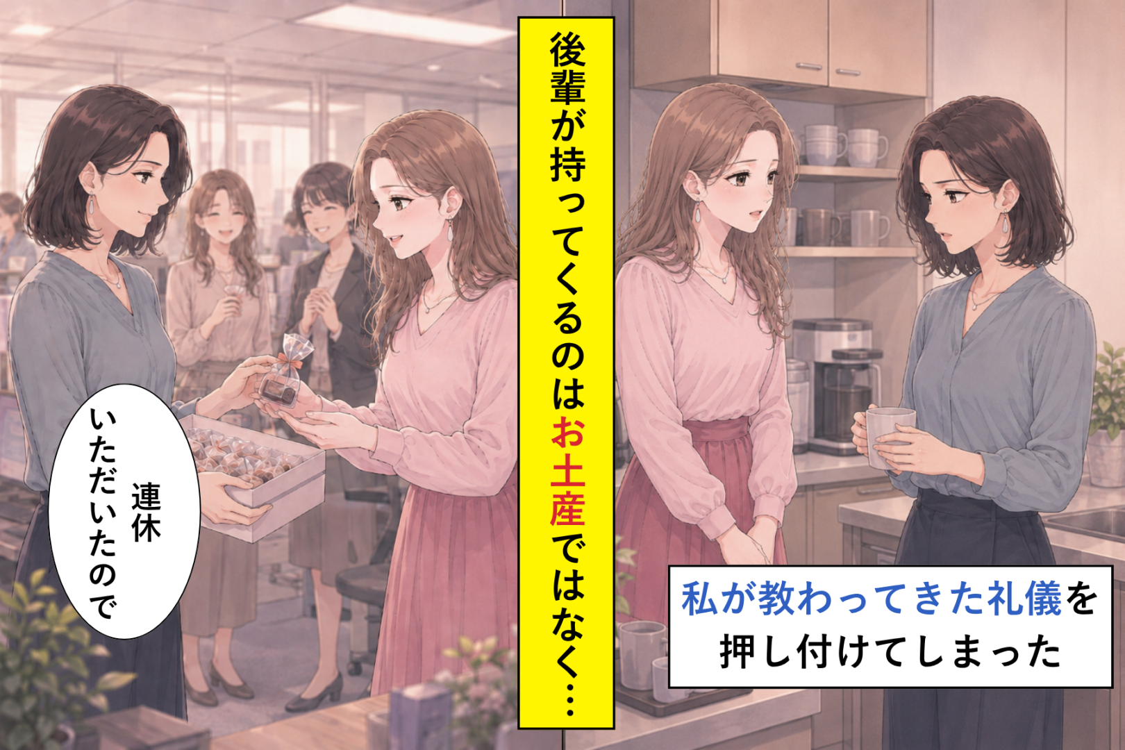 お土産を待っていた私に後輩が見せた、分厚い引き継ぎ資料