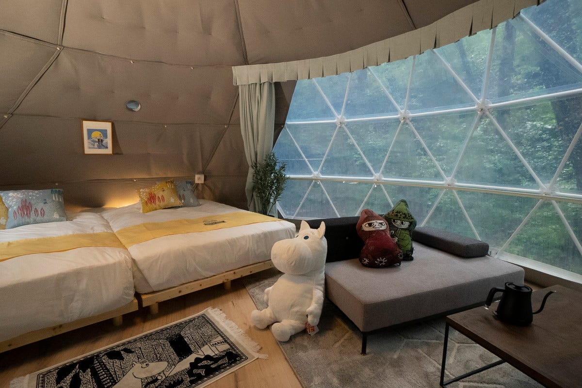 森のドームテントでムーミンと宿泊「ムーミンスペシャルルーム」埼玉・オーパークおごせに登場