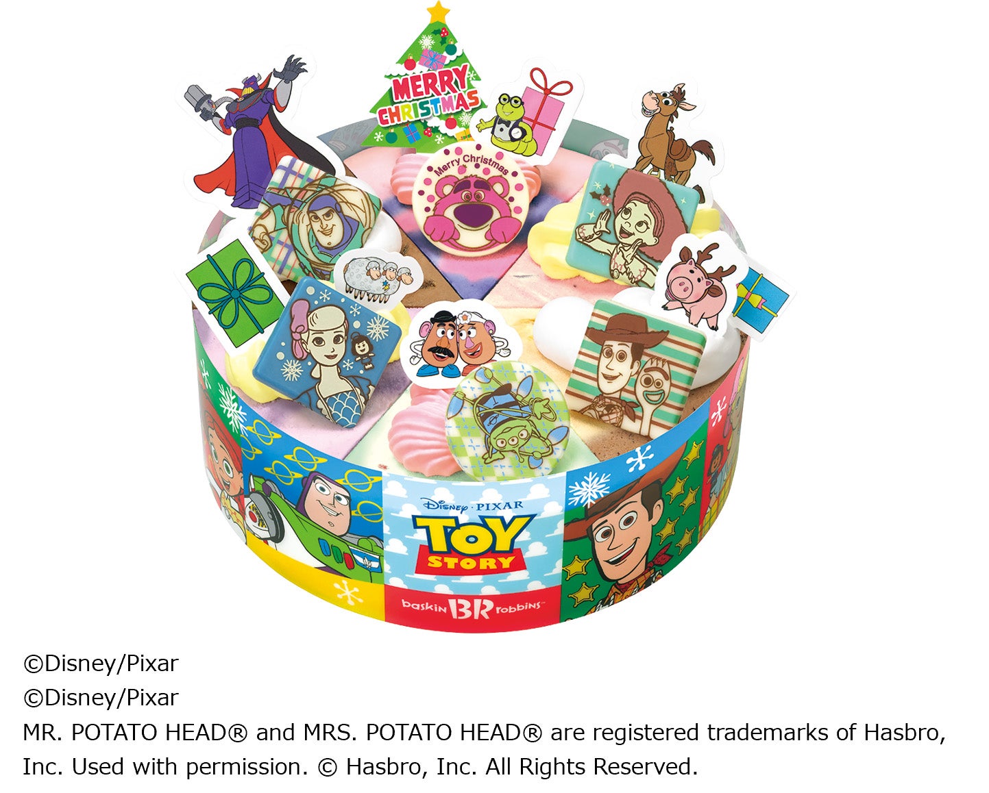 トイ・ストーリー / クリスマス パレット6：4,500円（C）Disney／Pixar
（C）Disney／Pixar
MR. POTATO HEAD（R） and MRS. POTATO HEAD（R） are registered trademarks of Hasbro,Inc. Used with permission. （C） Hasbro, Inc. All Rights Reserved.