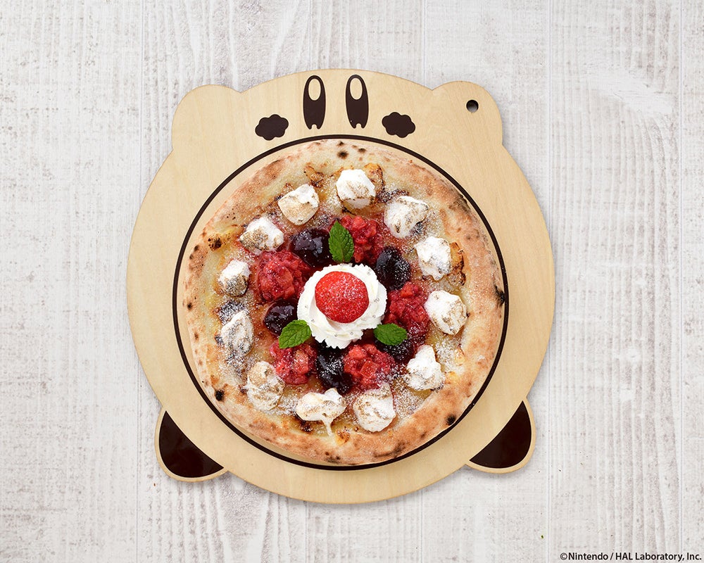 カービィカフェの本格窯焼きピッツァ～ベリーベリーホワイトチョコレート～1,480円／画像提供：ベネリック