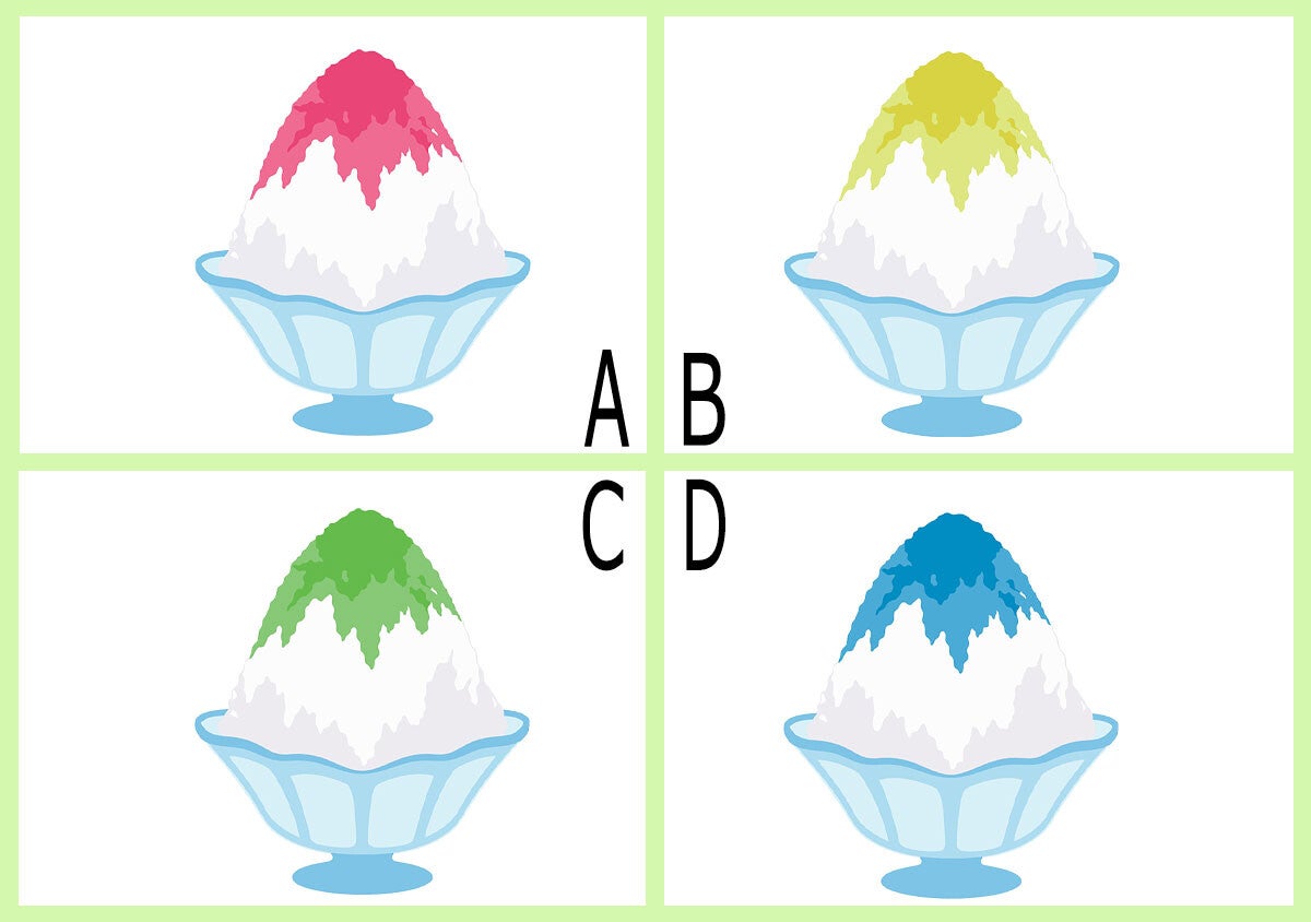 【心理テスト】どのかき氷を食べたい？答えでわかる「あなたの隠している本音」