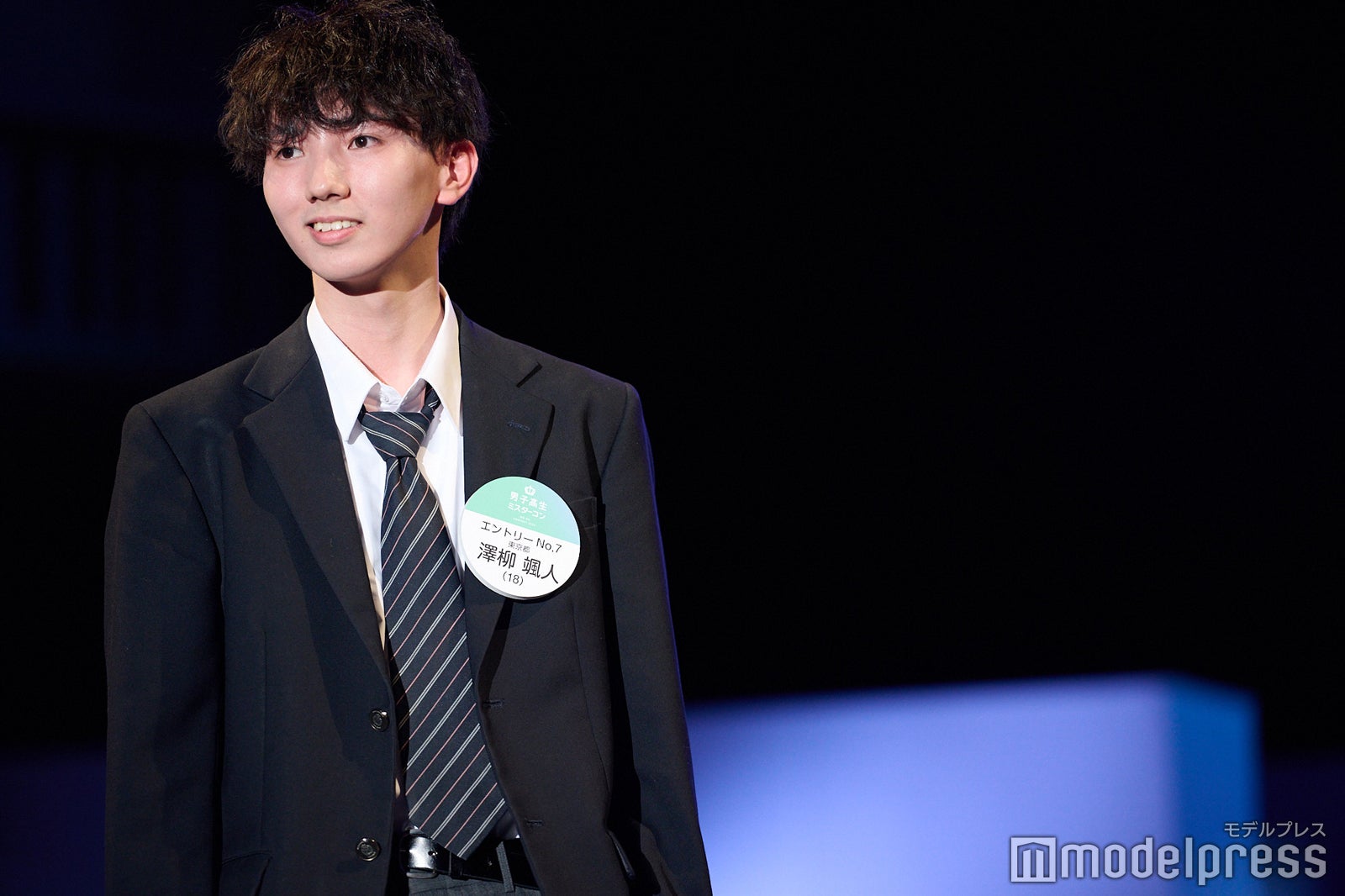 澤柳颯人くん「男子高生ミスターコン2023」ファイナル審査の様子（C）モデルプレス