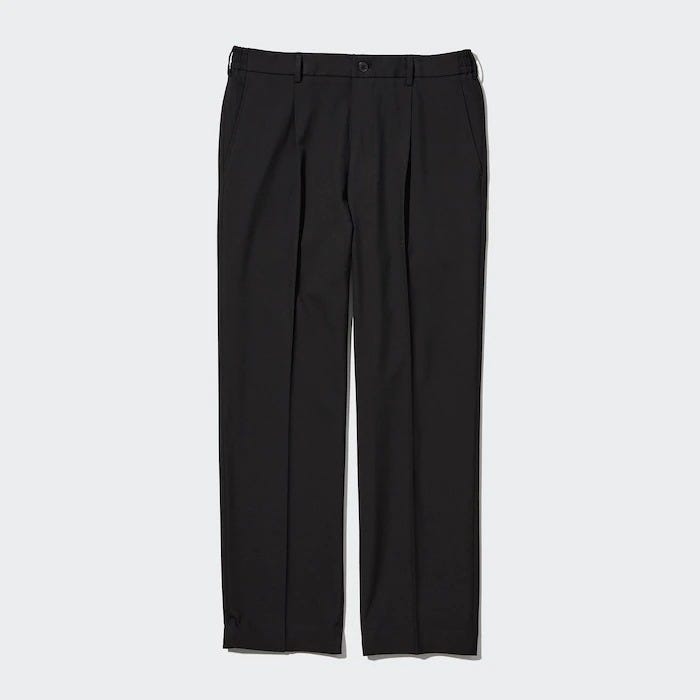 ユニクロ　uniqlo　レディース　おすすめ　オススメ　コスパ　2023　冬　パンツ　体型カバー　スタイルアップ　脚長　美脚　タックワイドパンツ　メンズ　ワイドパンツ