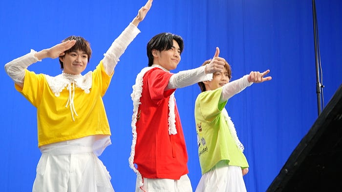 (左から)大倉空人、武藤潤、杢代和人(C)フジテレビ