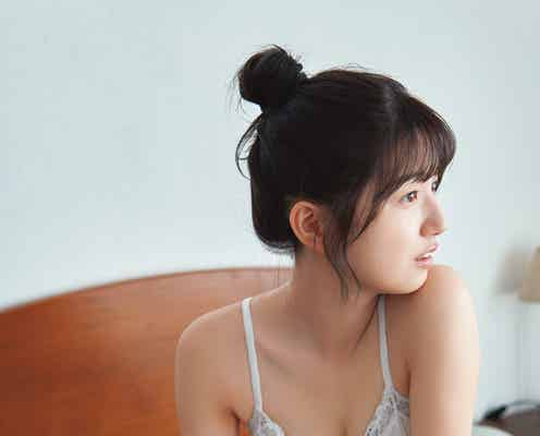 乃木坂46五百城茉央、ランジェリーカット初解禁 美ボディライン際立つ1st写真集先行カット公開【未来の作り方】