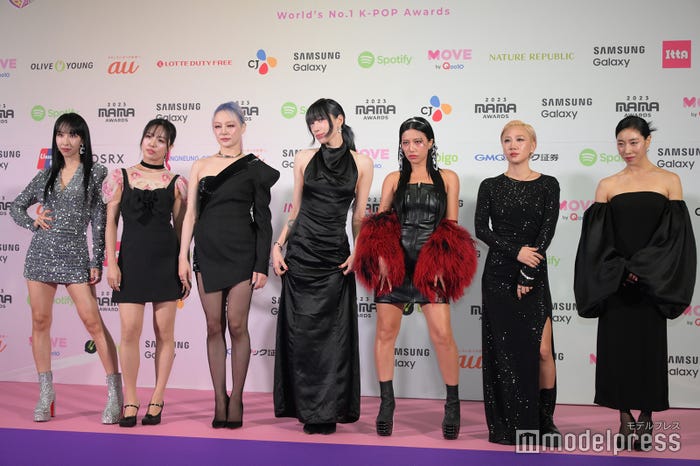 STREET WOMAN FIGHTER 2(左から)Mina Myoung、Akanen、Funky-Y、Bada、Nob、Halo、Lia kim(C)モデルプレス