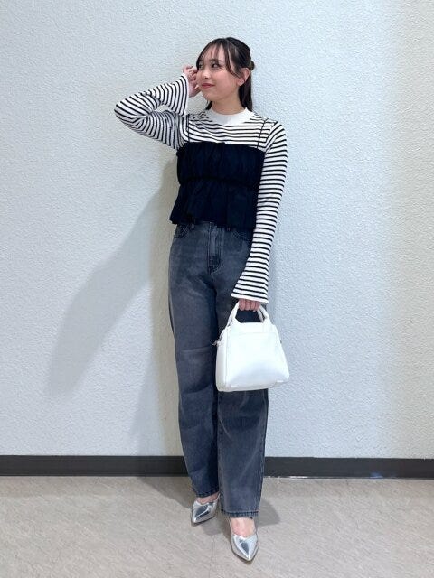 黒ビスチェコーデ3