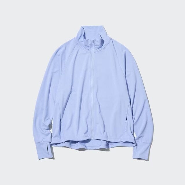 ユニクロ　紫外線対策　エアリズムUVカットメッシュフルジップジャケット