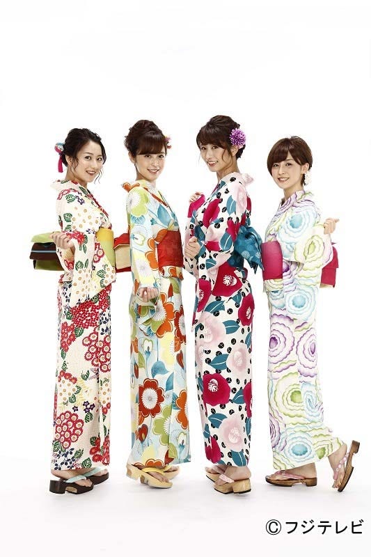 (左から)永尾亜子、久慈暁子、海老原優香、宮司愛海(写真提供:フジテレビ)