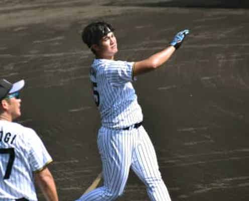 打者転向の阪神・西純 秋季Cテーマは「没頭」 すでに左手のマメ2層目に「バットが手から離れないくらい振らないと」