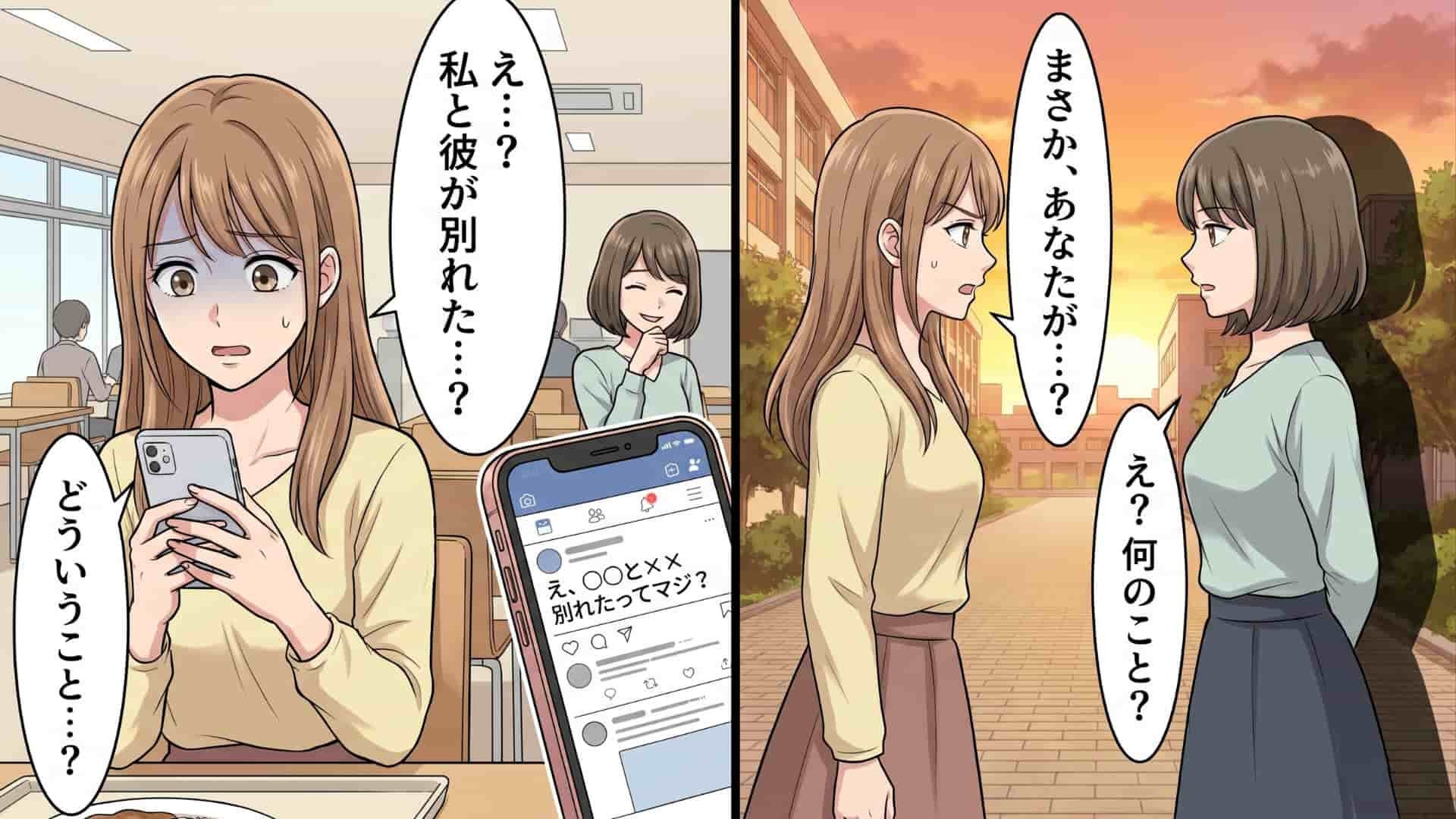 【まさかの結末】順調だったはずが一変！？突然流れた「破局の噂」の裏には、信じていた友人の恐ろしい罠が…！