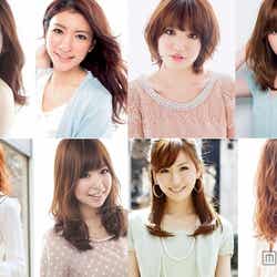 「第1期スター読者」(上段左から)中岡志保さん、大井香さん、赤松麻里菜さん、野口容子さん(下段左から)吉羽真紀さん、原田あかねさん、原麻里子さん、丸林広奈さん/画像提供:「CanCam」(小学館)