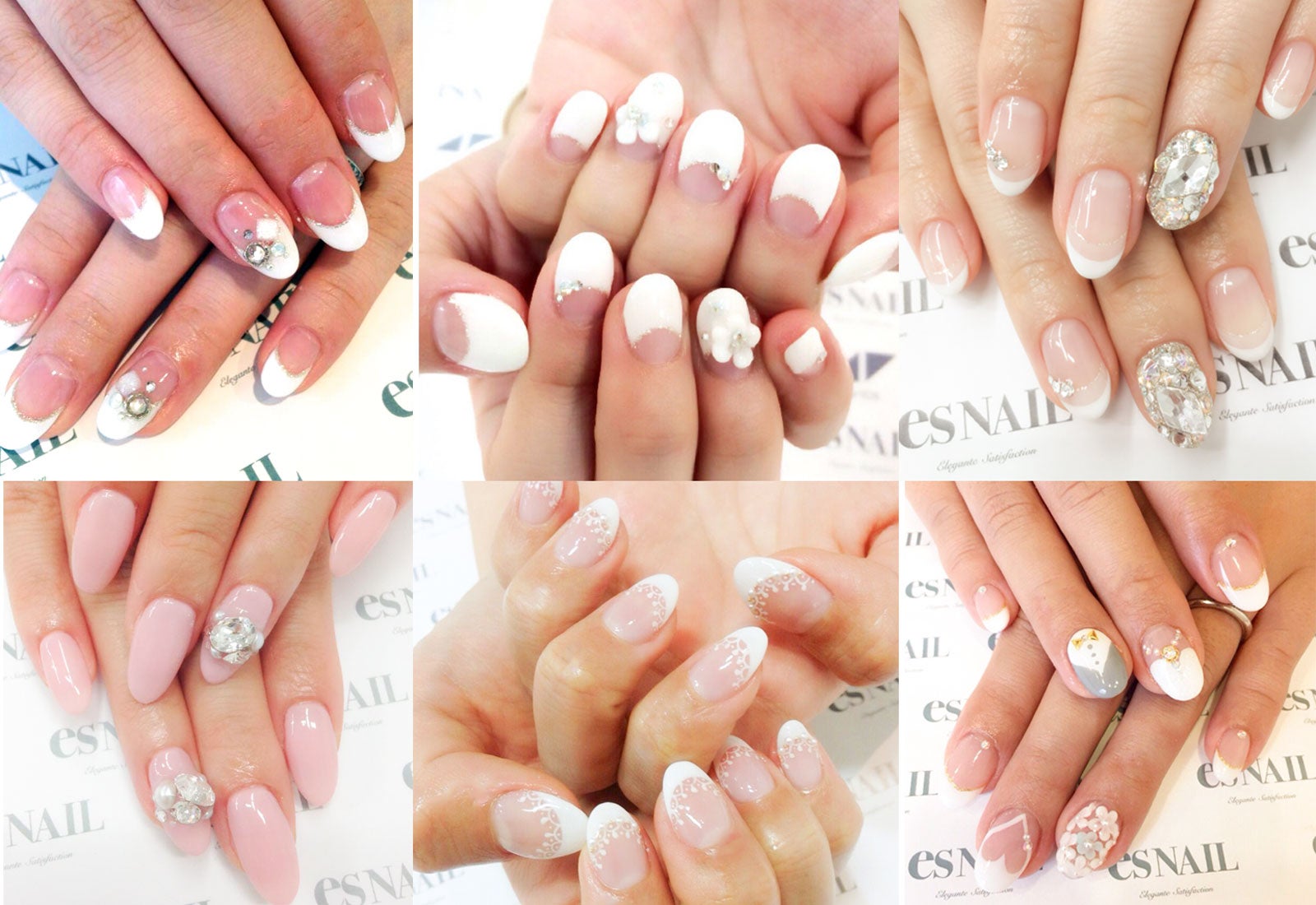 花嫁を輝かせる“ブライダルネイル”。一生に一度の特別なデザインに（画像提供：esNAIL）