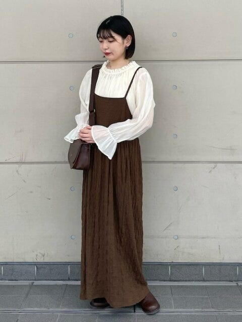 ブラウンコーデ　秋