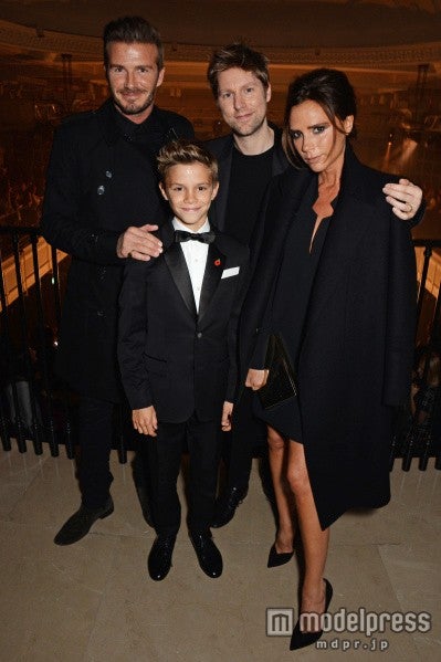 プレミア上映イベントに来場したデビット＆ヴィクトリア、ロメオ・ベッカム