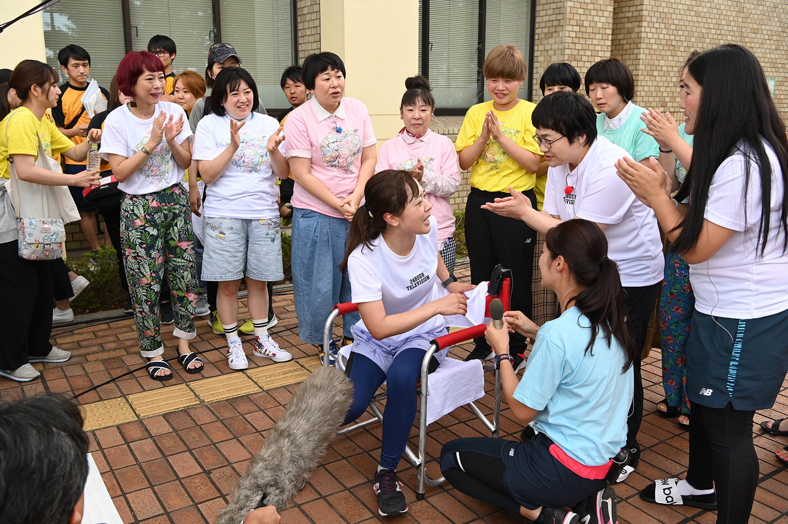 ゴール後の水卜麻美（C）日本テレビ