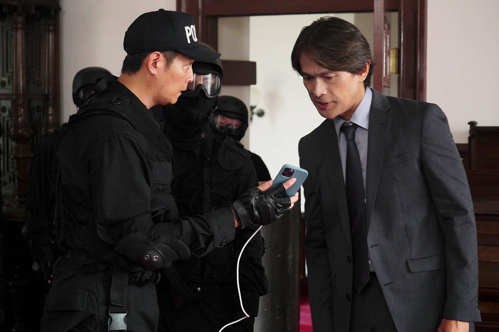 姜暢雄、江口洋介（C）フジテレビ